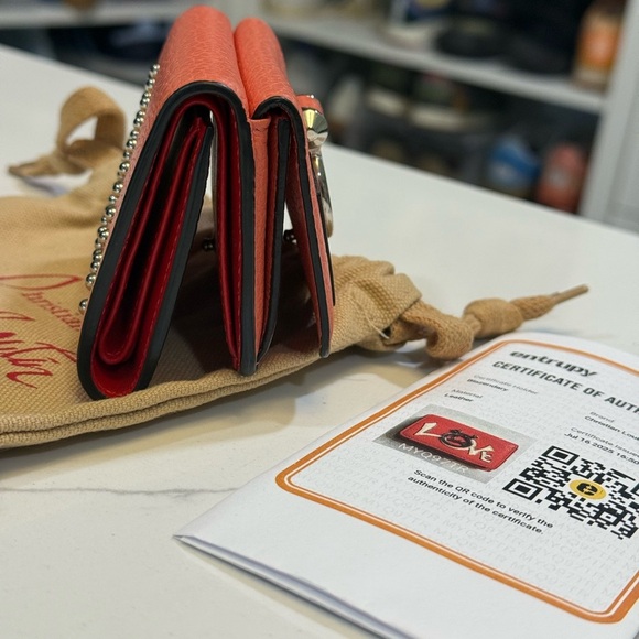 Christian Louboutin tridols Wallet with LOVE Accent - Picture 3 of 7
